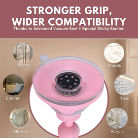 MIRRORVANA soft pink finish adds style to the bathroom routine