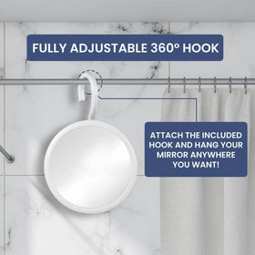 Mirrorvana Travel-Ready Design is lightweight and safe for bathroom trips.