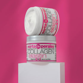Cream texture swirl demonstrates luxurious formula designed to nourish facial skin.