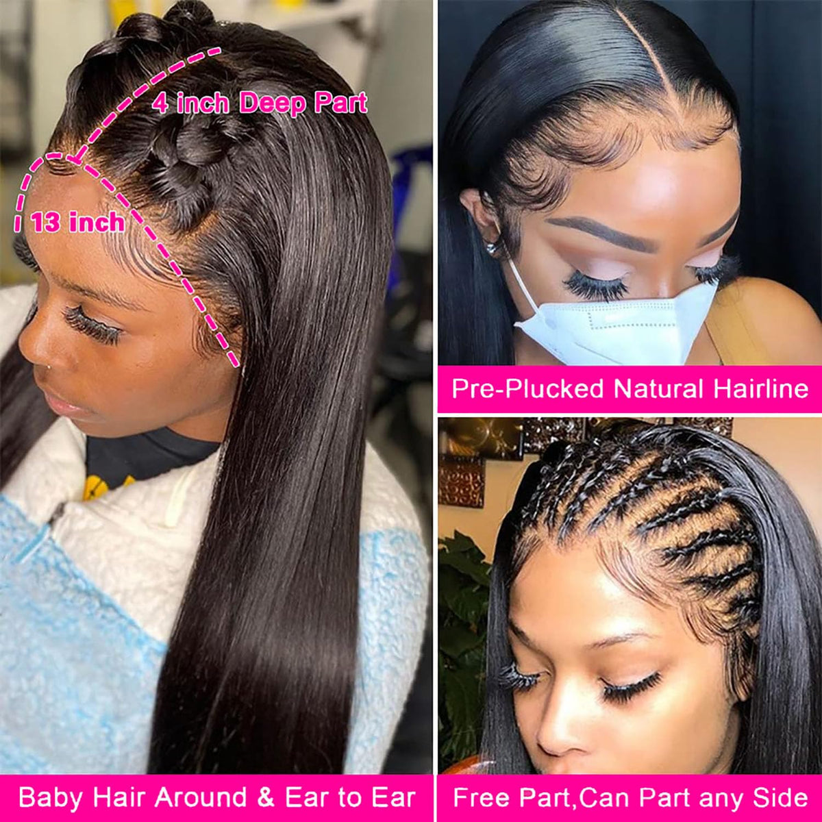 MIRTHFUL hairline detail with baby hairs for realistic look