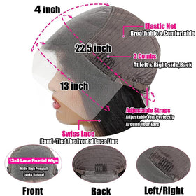 MIRTHFUL transparent Swiss lace frontal for a light, breathable cap
