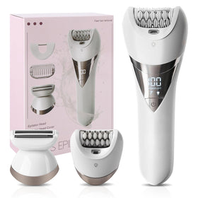 MiRUSI Epilator wide head for quicker leg and underarm hair removal.