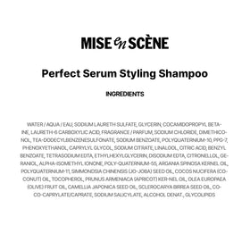 Mise En Scene Packaging with pump highlights convenient daily use.