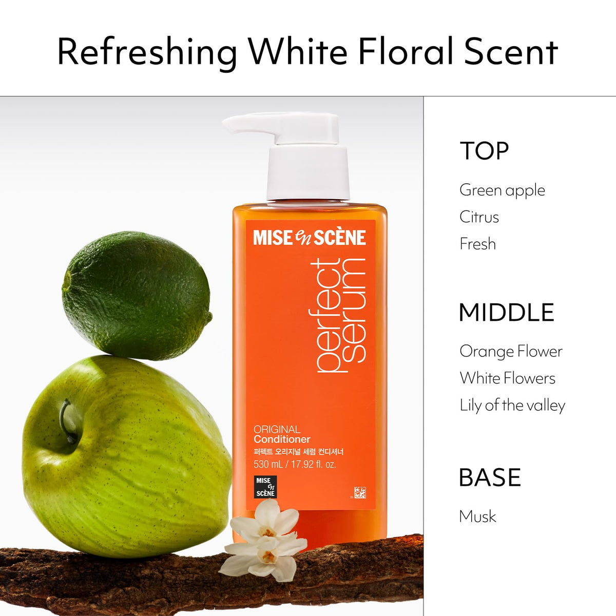 Mise En Scene conditioner creates smooth, glossy hair texture