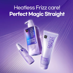 Mise En Scene Perfect Serum Straight Shampoo foam lather cleanses while nourishing.