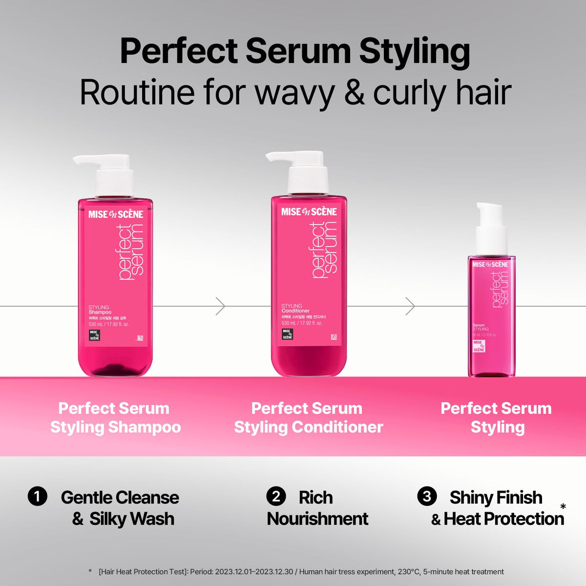 Mise En Scene Perfect Serum Styling Conditioner floral scent lingers during the day
