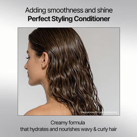 Mise En Scene Perfect Serum Styling Conditioner with seven natural oils for softer, shinier hair