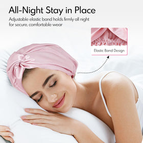 MISF pink silk bonnet packaging ready for gift-giving