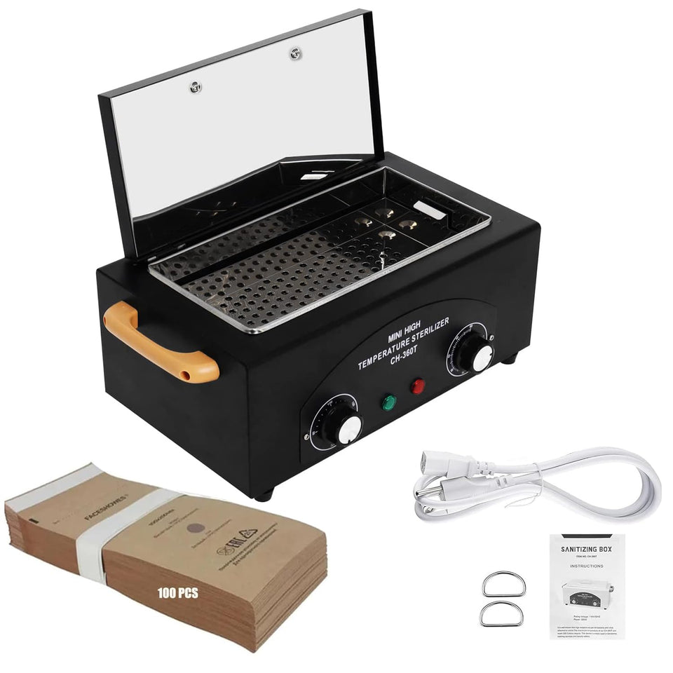 Misforu high temperature box front view shows rugged stainless steel for salon durability.