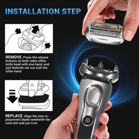 MISHAVE 94M head series-9 compatibility keeps shaver optimized.