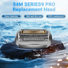 MISHAVE 94M head waterproof design allows easy cleaning under water.