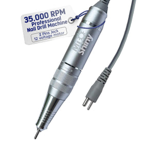 MiShiny nail drill handpiece with 2-pin jack fits MelodySusie and AIRSEE for flexible professional use.