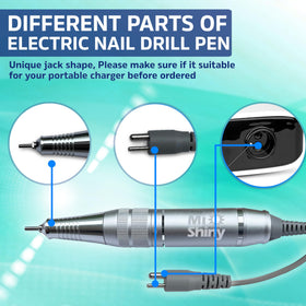 MiShiny nail drill handpiece is compact and lightweight for comfortable handling.