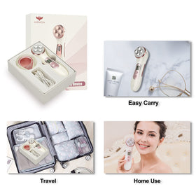 MiSMON compact skincare device ideal for travel and home routines.
