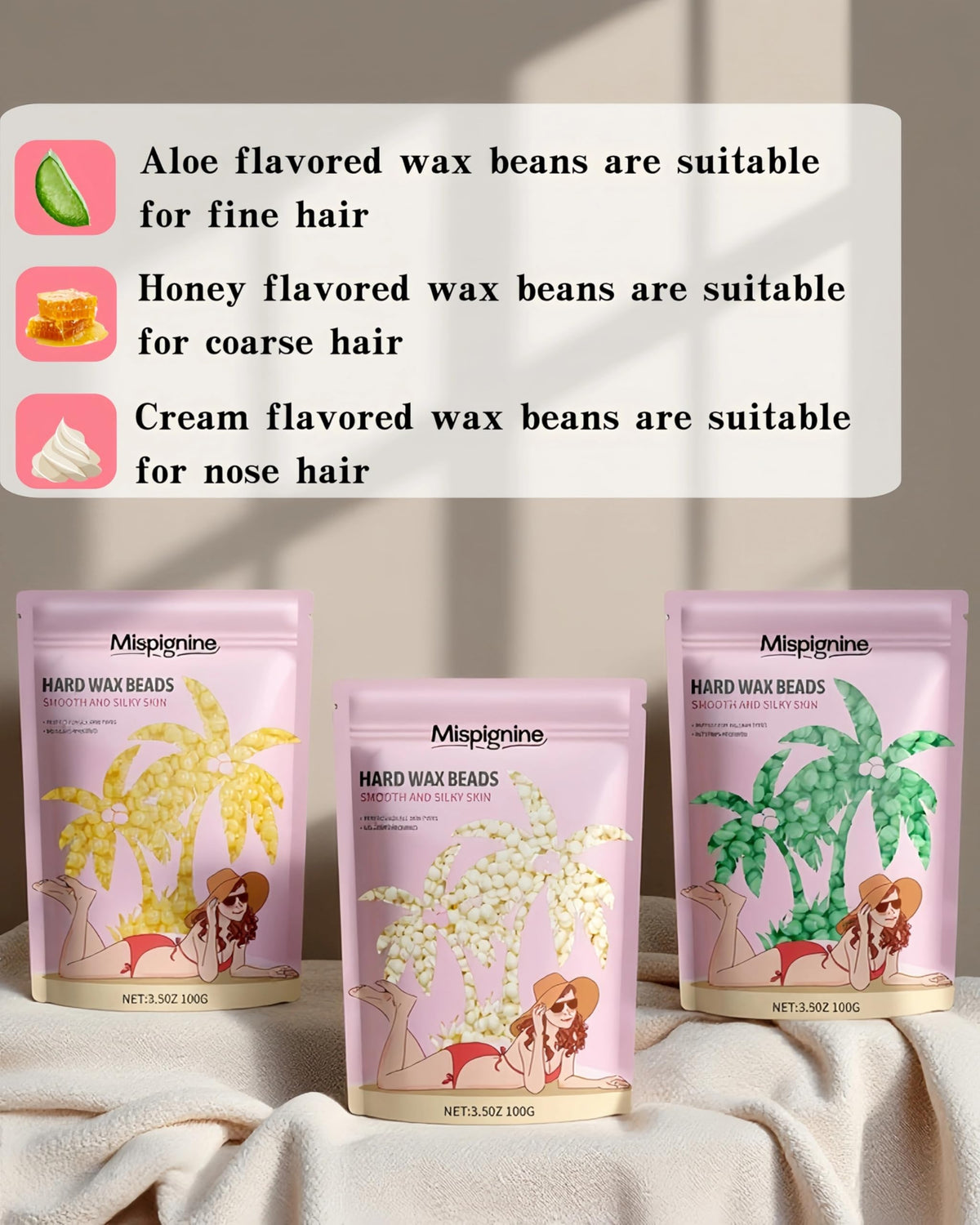 Post-wax wipes to soothe and refresh skin after removal