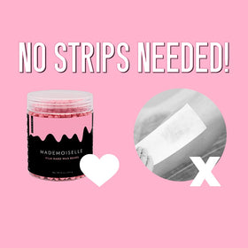 Miss Cire Mademoiselle Pink stripless wax ready for painless home waxing.