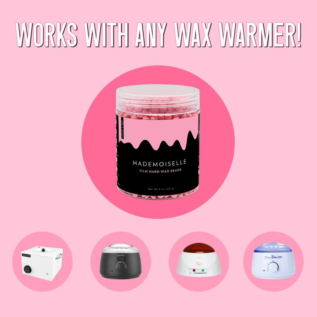 Miss Cire Mademoiselle Pink wax easy to apply at home.
