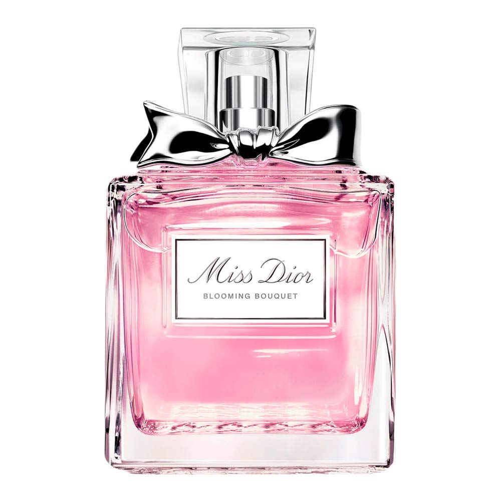 Miss Dior Blooming Bouquet EDT bottle front view showing elegant florals and freshness.