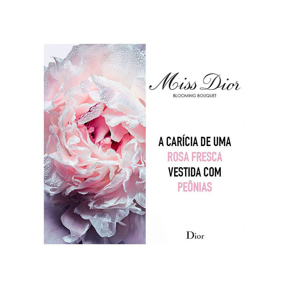 Miss Dior Blooming Bouquet EDT spray action suggesting easy daily application and fresh aroma.