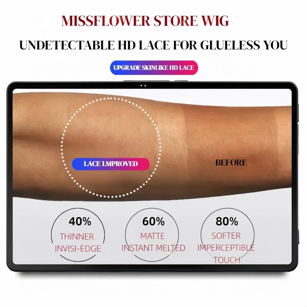 Miss Flower 4-inch parting space enables high ponytail and bun styling