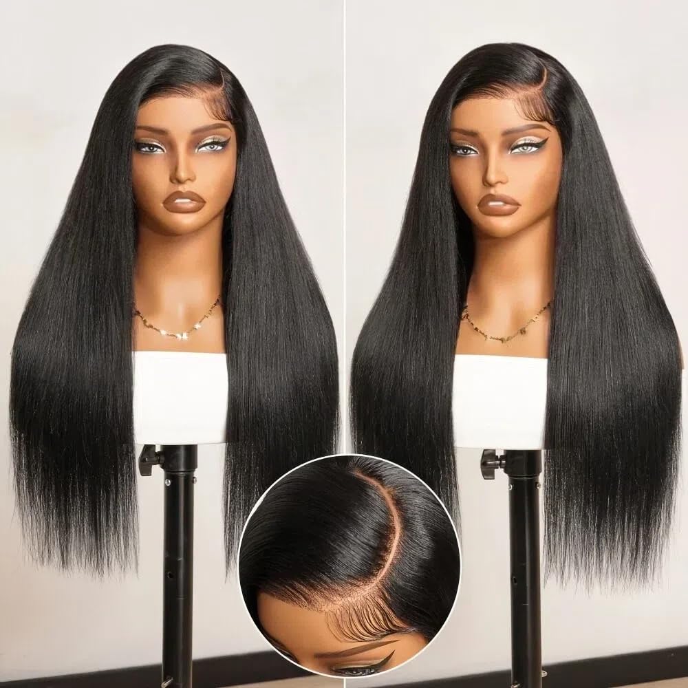 Miss Flower wig with bleached knots and pre-plucked hairline for realistic scalp