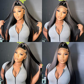 Miss Flower HD transparent lace-front for seamless scalp illusion and confidence