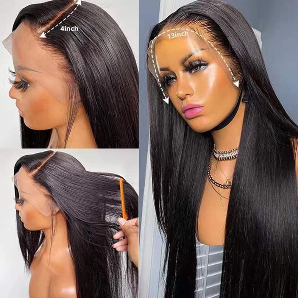 Miss Flower pre-plucked natural hairline enables effortless parting and realism
