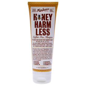 Miss Jessie's Honey Harm Less Shampoo bottle pouring for smooth detangling.