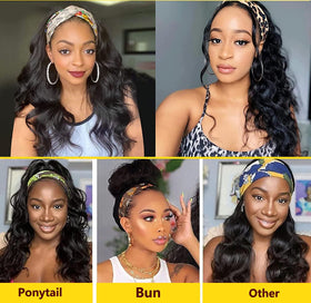 Miss Lee 150-density body wave wig provides volume for creative hairstyles.