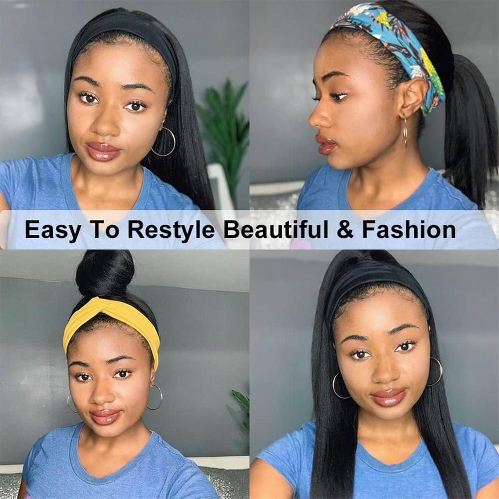 Miss Lee headband wig with natural hairline suits daily wear.