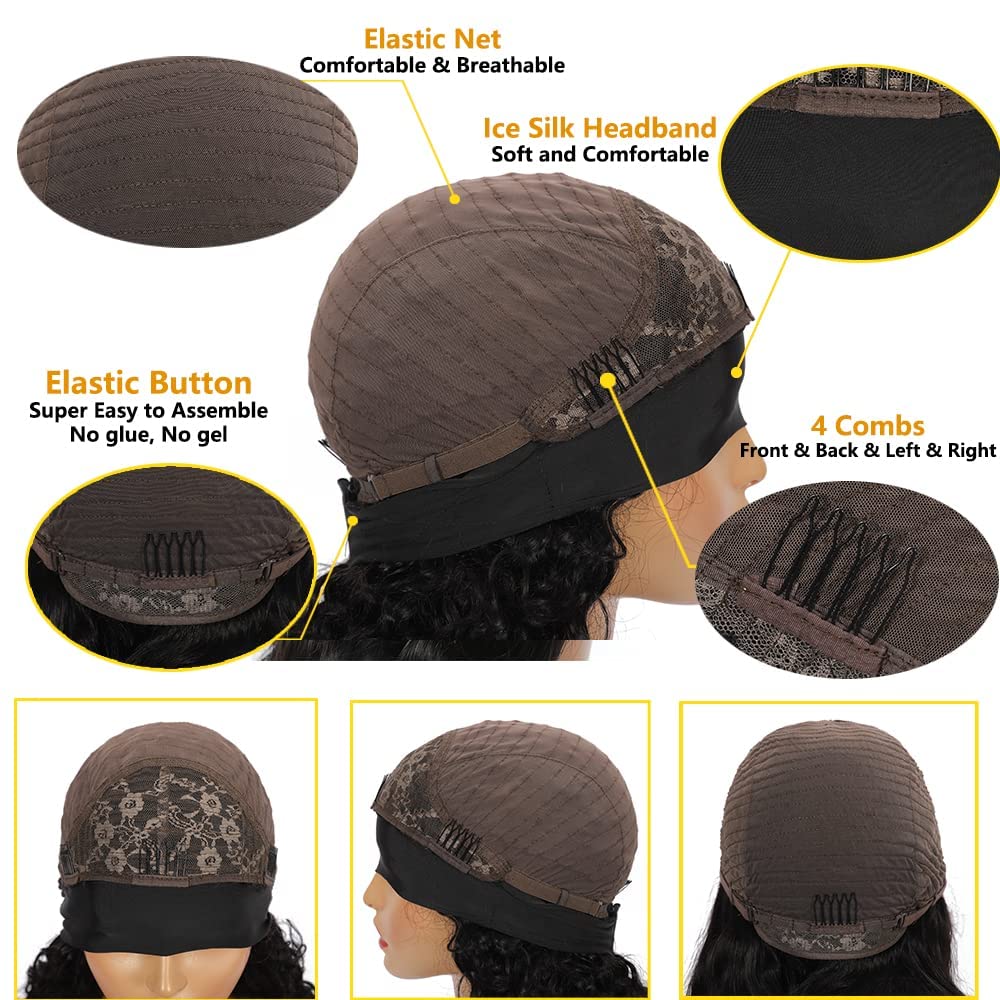 Miss Lee headband wig packaging includes gifts for an easy start.