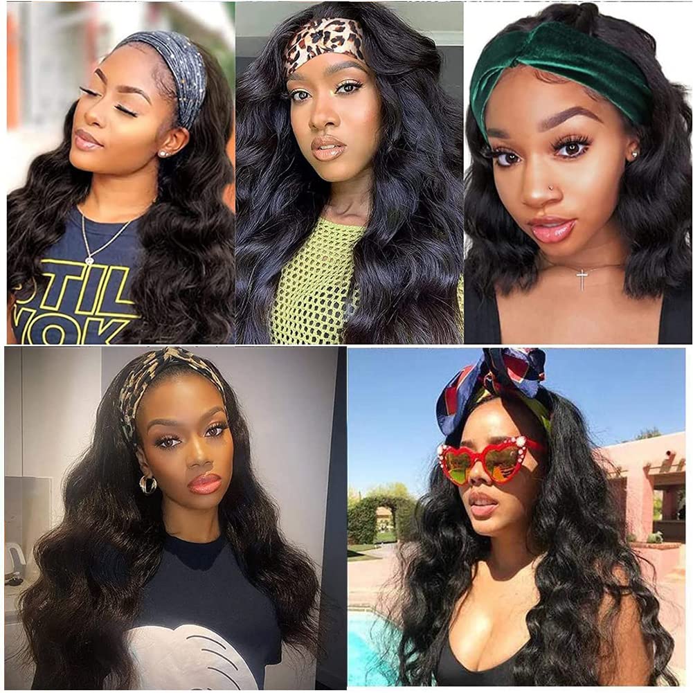 Miss Lee headband wig styled into a ponytail showcases realistic look.
