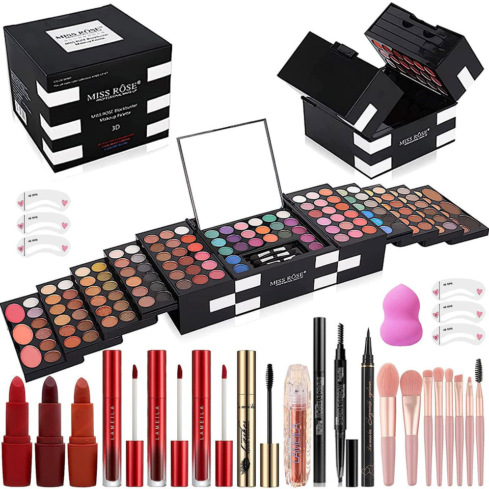 MISS ROSE M 148 Colors palette close-up with vibrant, versatile shades