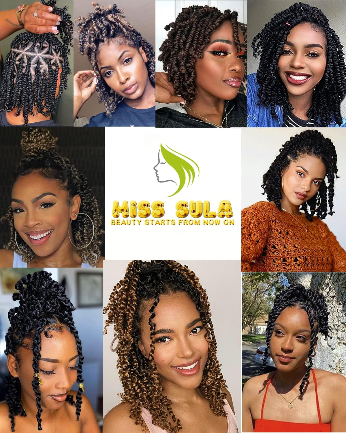 Miss Sula 6in ombre texture detail emphasizes natural look and minimal frizz.