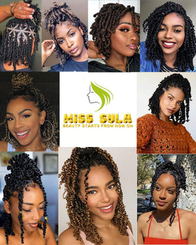 Miss Sula 6in ombre texture detail emphasizes natural look and minimal frizz.