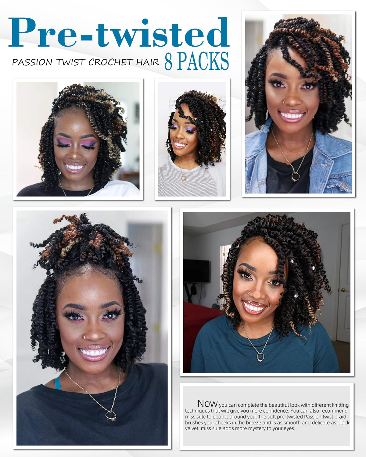 Miss Sula Passion Twist lightweight texture reduces fatigue during wear