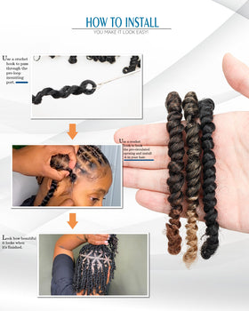 Miss Sula Passion Twist soft-skin-friendly fibers feel comfortable on the scalp