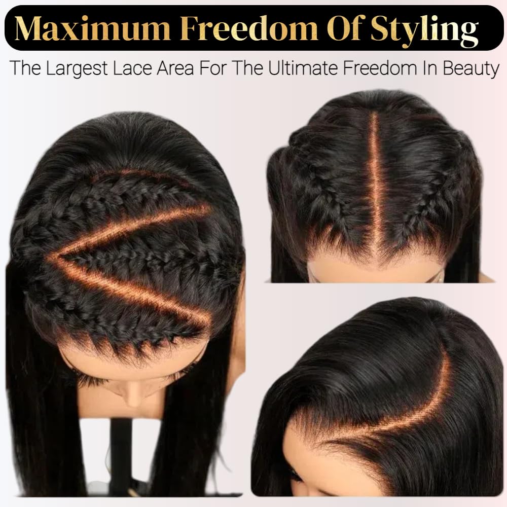 Miss Flower StayLock HD lace 13x6 front creates seamless, natural appearance.