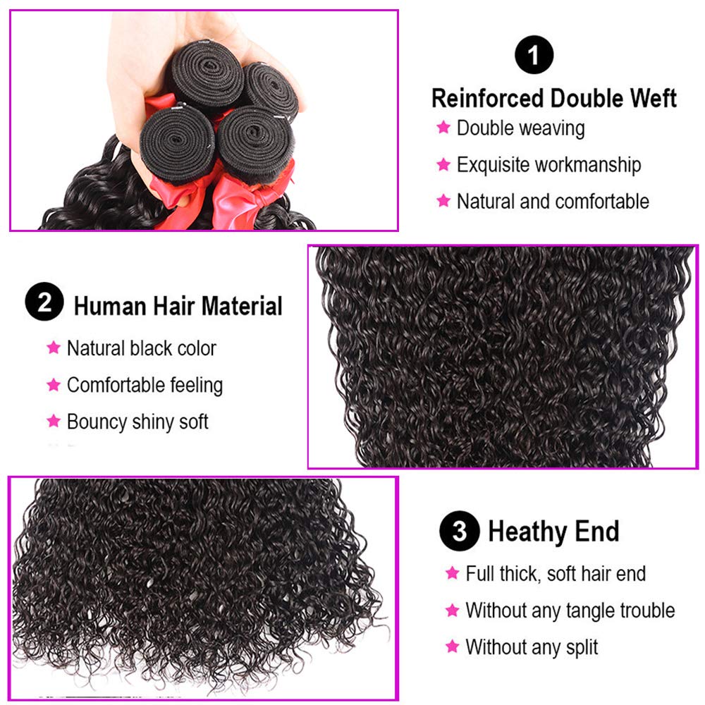 Miss GAGA Brazilian water wave bundles close-up highlighting texture and bounce