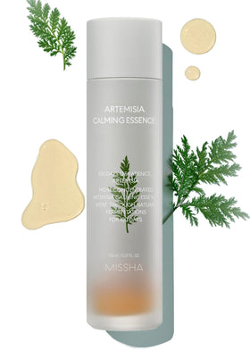 MISSHA Artemisia Calming Essence bottle shows soothing toner ideal for sensitive skin