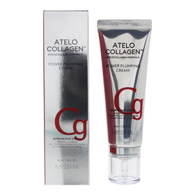 Missha ATELO COLLAGEN 500 Power Cream bottle close-up showing premium packaging and formula quality
