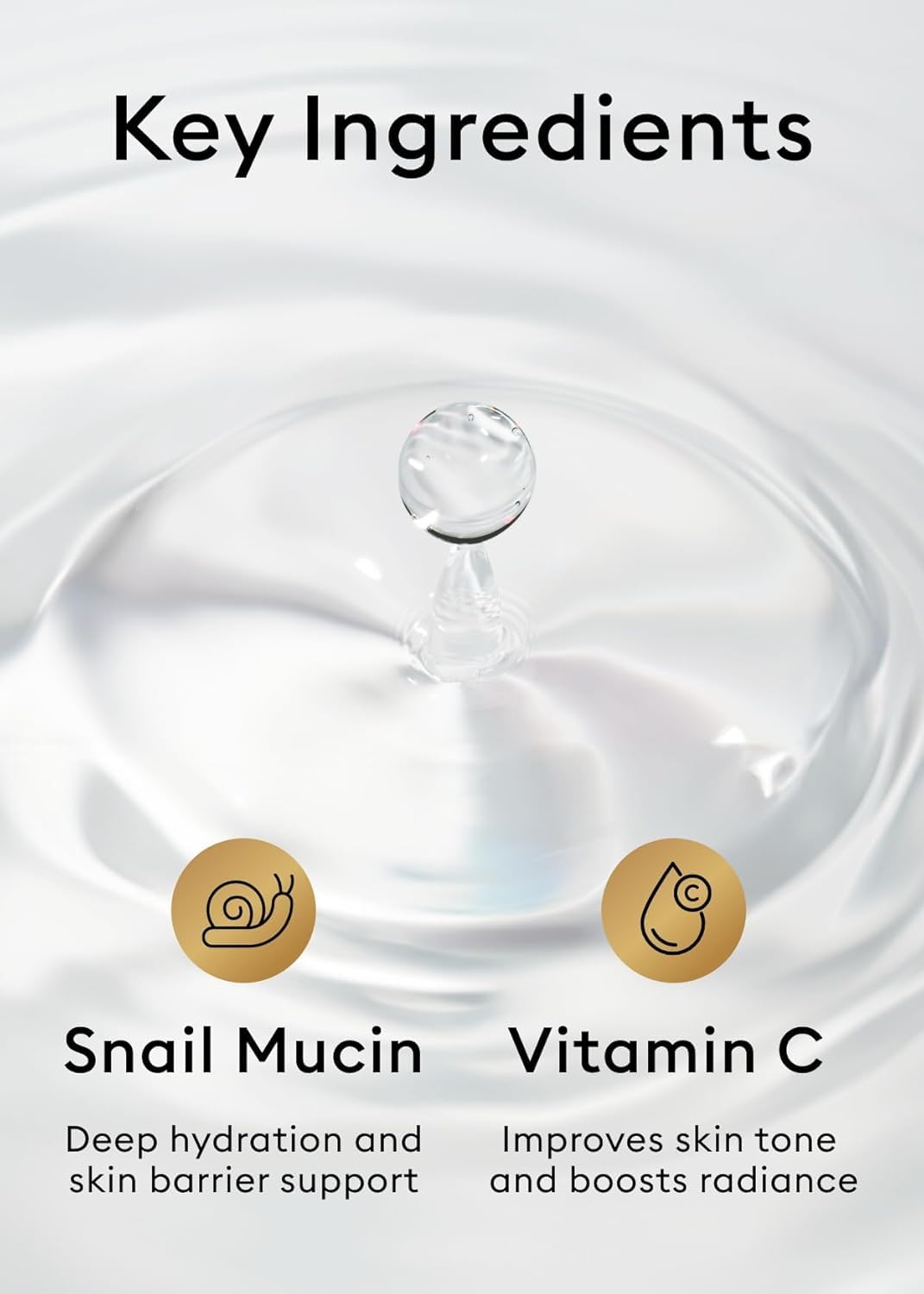 MISSHA Cell Renew Snail Toner application on skin shows smooth even tone.