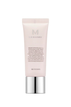 MISSHA M B.B Boomer bottle close-up reveals a hydrating base for lasting color.