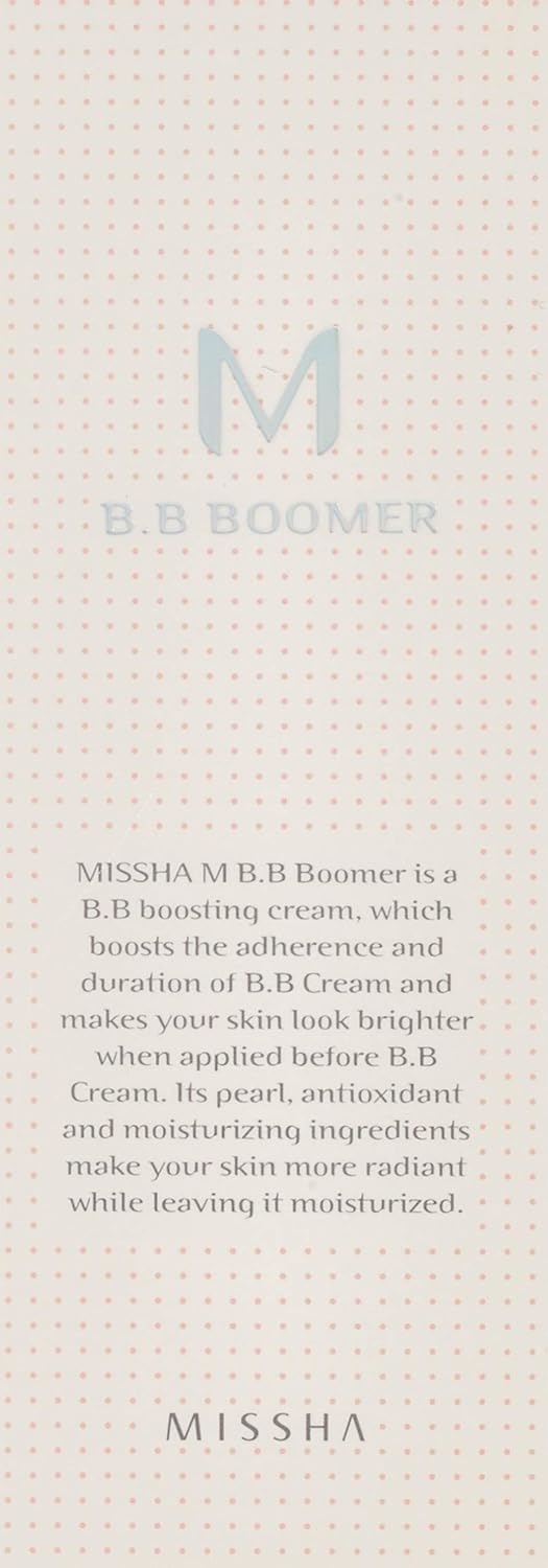 MISSHA M B.B Boomer swatch on skin demonstrates improved coverage and radiance.