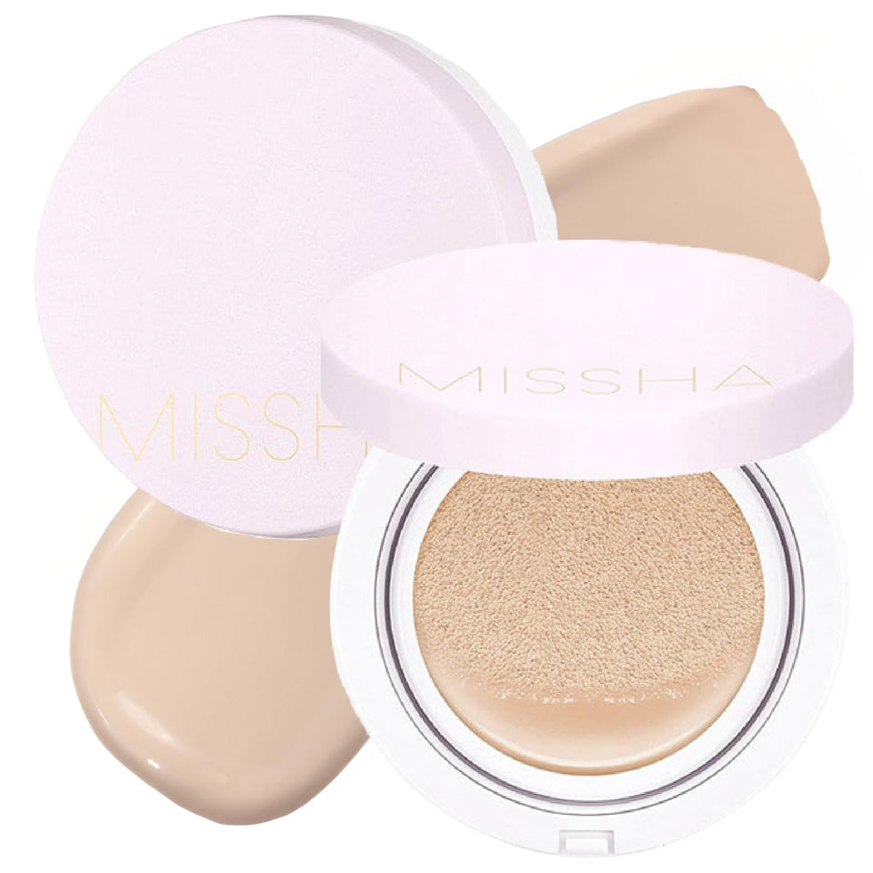 MISSHA Magic Cushion No.21 packaging for on-the-go touch-ups and portability.