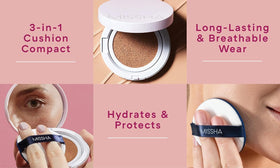 Missha Magic Cushion No.23 sponge for easy on-the-go touch-ups.