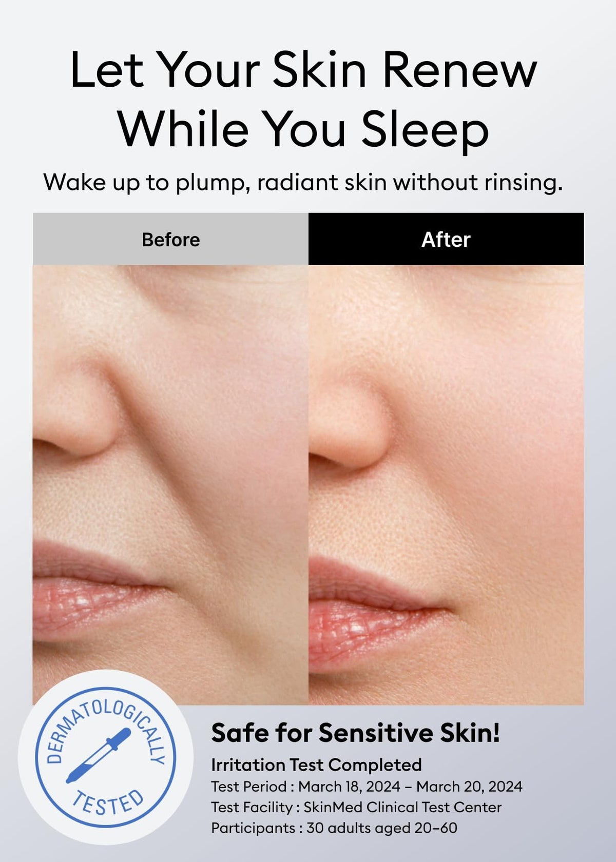 MISSHA nightly skincare application step image showing easy routine.