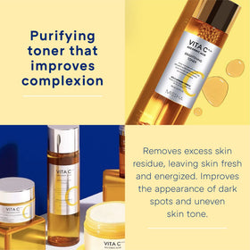 Ceramide ingredients in MISSHA Vita C Plus Brightening Toner support skin barrier.