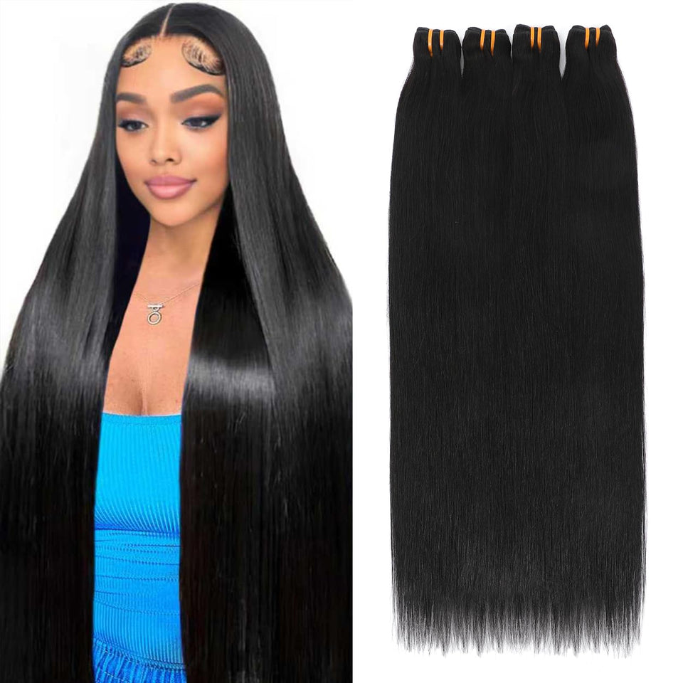 Missking 18-inch 16A Burmese straight bundle with natural luster for a seamless blend.