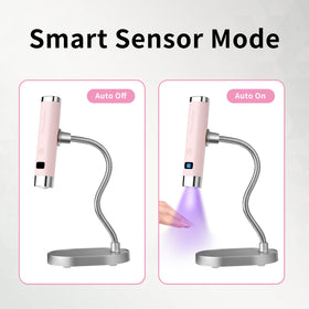 Missshine UV nail lamp digital display shows timer and battery status